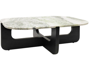 Hendrix Coffee Table with Marble Top - Black at Online8 Furniture Auckland NZ