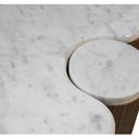 Rio Console Table with Marble Top - Walnut at Online8 Furniture Auckland NZ