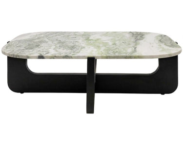 Hendrix Coffee Table with Marble Top - Black at Online8 Furniture Auckland NZ