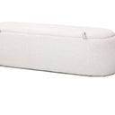 Anica Storage Bench - Textured Taupe at Online8 Furniture Auckland NZ
