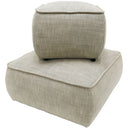 Nellie Small Ottoman - Grey/Green Fleck at Online8 Furniture Auckland NZ