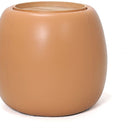 Tub Upholstered Side Table with Storage - Tan at Online8 Furniture Auckland NZ
