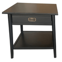 Provence Bedside Table - Black at Online8 Furniture Auckland NZ