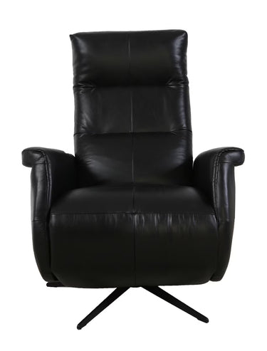 Providence Aged Leather Electric Recliner Chair - Belon Black at Online8 Furniture Auckland NZ