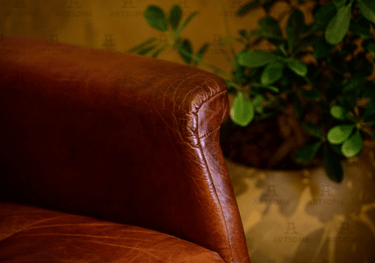 Providence Aged Leather Electric Recliner Chair - Vintage Cigar at Online8 Furniture Auckland NZ