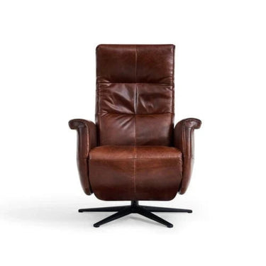 Providence Aged Leather Electric Recliner Chair - Vintage Cigar at Online8 Furniture Auckland NZ