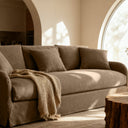 Provincial Slipcover 3-Seater Sofa: French Linen - Mocha at Online8 Furniture Auckland NZ