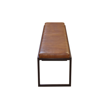 PURE Sabina Leather Bench - 2100mm at Online8 Furniture Auckland NZ