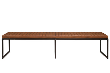 PURE Sabina Leather Bench - 2100mm at Online8 Furniture Auckland NZ