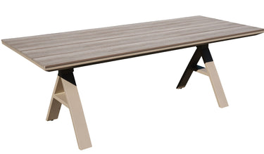 Raffles Outdoor Dining Table - Natural 2200 at Online8 Furniture Auckland NZ