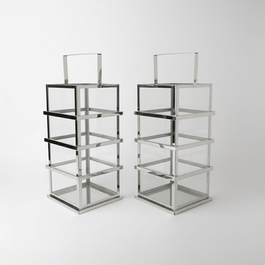 Ralph Stainless Steel Lantern at Online8 Furniture Auckland NZ