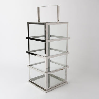 Ralph Stainless Steel Lantern at Online8 Furniture Auckland NZ