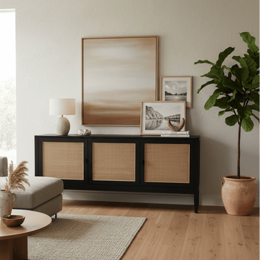 Ranfurly Sideboard - Rustic Black at Online8 Furniture Auckland NZ