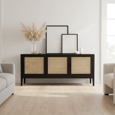 Ranfurly Sideboard - Rustic Black at Online8 Furniture Auckland NZ