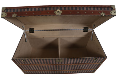 Rare Brass Bound Striped Trunk at Online8 Furniture Auckland NZ