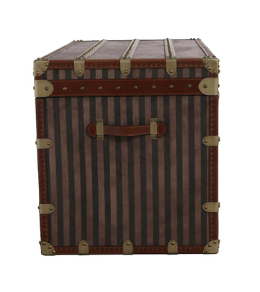 Rare Brass Bound Striped Trunk at Online8 Furniture Auckland NZ