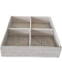 Rattan 4 Compartment Organizer at Online8 Furniture Auckland NZ