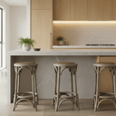 Rattan Seated Barstool - Natural at Online8 Furniture Auckland NZ