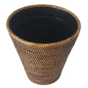 Rattan Waste Bin with Plastic Insert at Online8 Furniture Auckland NZ