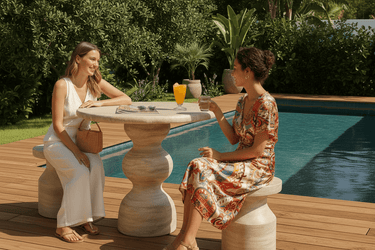 Raul Bistro Round Dining Table - Indoor/Outdoor at Online8 Furniture Auckland NZ