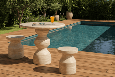 Raul Bistro Round Dining Table - Indoor/Outdoor at Online8 Furniture Auckland NZ