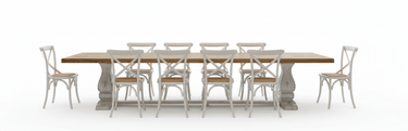 Reclaimed Boat Wood Dining Suite – 10 Seater at Online8 Furniture Auckland NZ