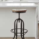 Reclaimed Elm Wind Up Barstool at Online8 Furniture Auckland NZ