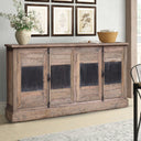 Reclaimed Oak Buffet Table with Zinc Panels at Online8 Furniture Auckland NZ