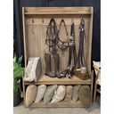 Farmhouse Reclaimed Hall Tree Coat Rack with Bench at Online8 Furniture Auckland NZ