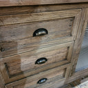 Reclaimed Oak Sideboard with Glass Doors at Online8 Furniture Auckland NZ