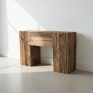 Reclaimed Railway Sleeper Console Table -1200mm at Online8 Furniture Auckland NZ