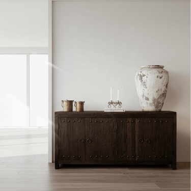 Reclaimed Sleeper Wood 4 Door Sideboard at Online8 Furniture Auckland NZ
