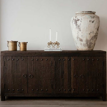 Reclaimed Sleeper Wood 4 Door Sideboard at Online8 Furniture Auckland NZ