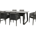 Redmond Outdoor Dining Table - Black 2200 at Online8 Furniture Auckland NZ