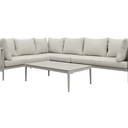 Redmond Outdoor Luxury Lounge Suite with Coffee Table - Taupe at Online8 Furniture Auckland NZ