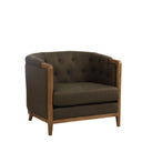 Regal Lounge Suite 3+1+1 in Dark Coffee - one of the two matching 1 seater armchairs