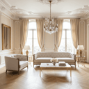 Regal Tufted 3 Seater Sofa in cream, 210 x 86 x 85cm on exposed solid oak legs