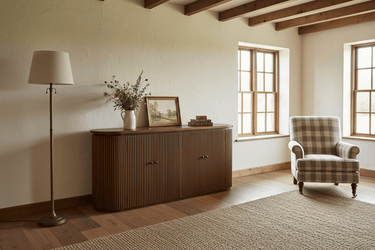 Regency 2 Door 4 Drawer Curved Sideboard - Old Elm at Online8 Furniture Auckland NZ