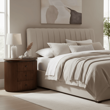 Regency 3 Drawer Bedside Table - Old Elm at Online8 Furniture Auckland NZ