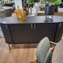 Regency Curved Buffet Table Black at Online8 Furniture Auckland NZ