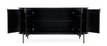 Regency Curved Buffet Table Black at Online8 Furniture Auckland NZ