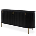 Regency Curved Buffet Table Black at Online8 Furniture Auckland NZ