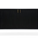 Regency Curved Buffet Table Black at Online8 Furniture Auckland NZ