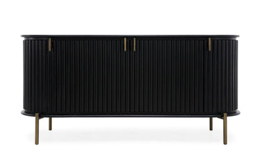 Regency Curved Buffet Table Black at Online8 Furniture Auckland NZ