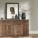 Regency Curved Sideboard - Old Elm & Pine Wood Buffet at Online8 Furniture Auckland NZ