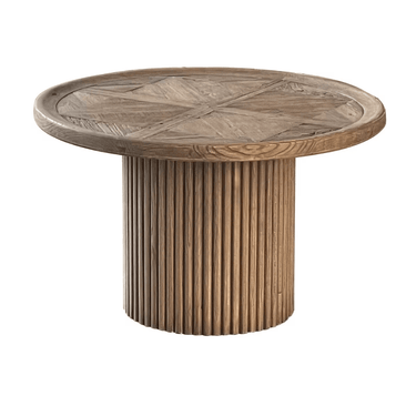 Regency Round Parquet Coffee Table at Online8 Furniture Auckland NZ