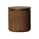 Regency Side Table Round - Old Elm at Online8 Furniture Auckland NZ