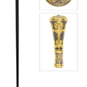 Regent Metal Walking Stick - Ornated Gold at Online8 Furniture Auckland NZ