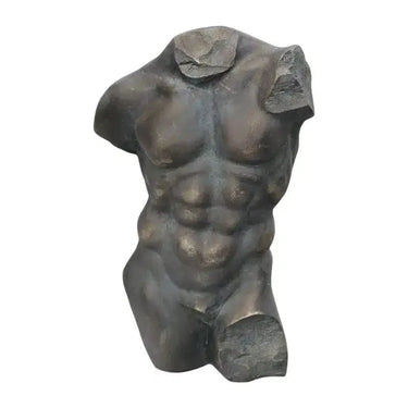 Greco Roman Nude Torso Sculpture - Black at Online8 Furniture Auckland NZ