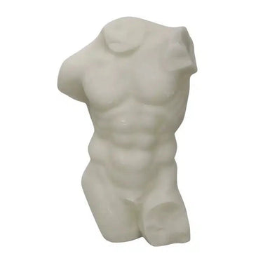 Greco Roman Nude Torso Sculpture - White at Online8 Furniture Auckland NZ